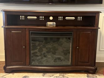 TV Console/ Electric Fireplace with storage