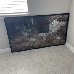 NWT Mirrored World map - Purchased at Kirkland’s 