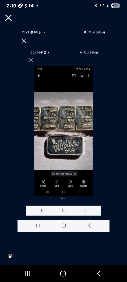 4g Fine Silver Bundle Wonka Bar [3g VALCAMBI SILVER BARS]