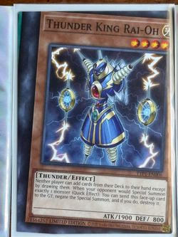 Yu-Gi-Oh! Thunder King Rai-Oh TYP1-EN001 Ultimate Tournament Pack Promo Ultra Rare
