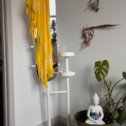 IKEA White Valet Stand With Mirror