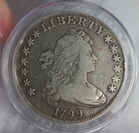 1799 DRAPED BUST SILVER DOLLAR $1**13 STARS** FRESH PREMIUM COIN.