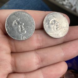 Two 2005 Buffalo Nickels 