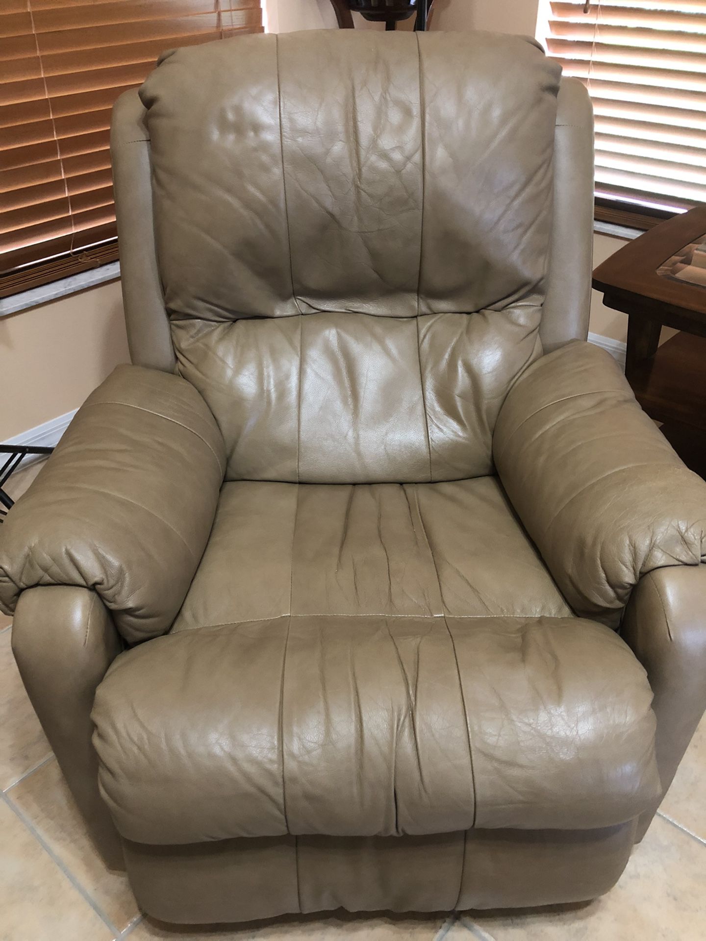 All Genuine Leather Recliner And Sofa