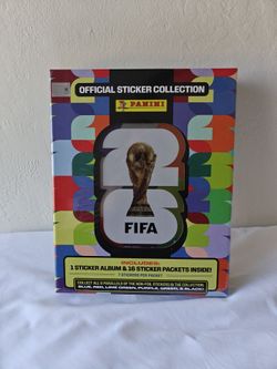 Panini Official FIFA World Cup sticker collection with 16 packs!!