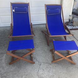 $600 Outdoor Designs Sling Chair Set New $200