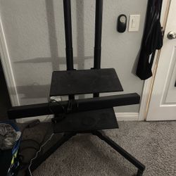 TV Stand Rolling Cart 