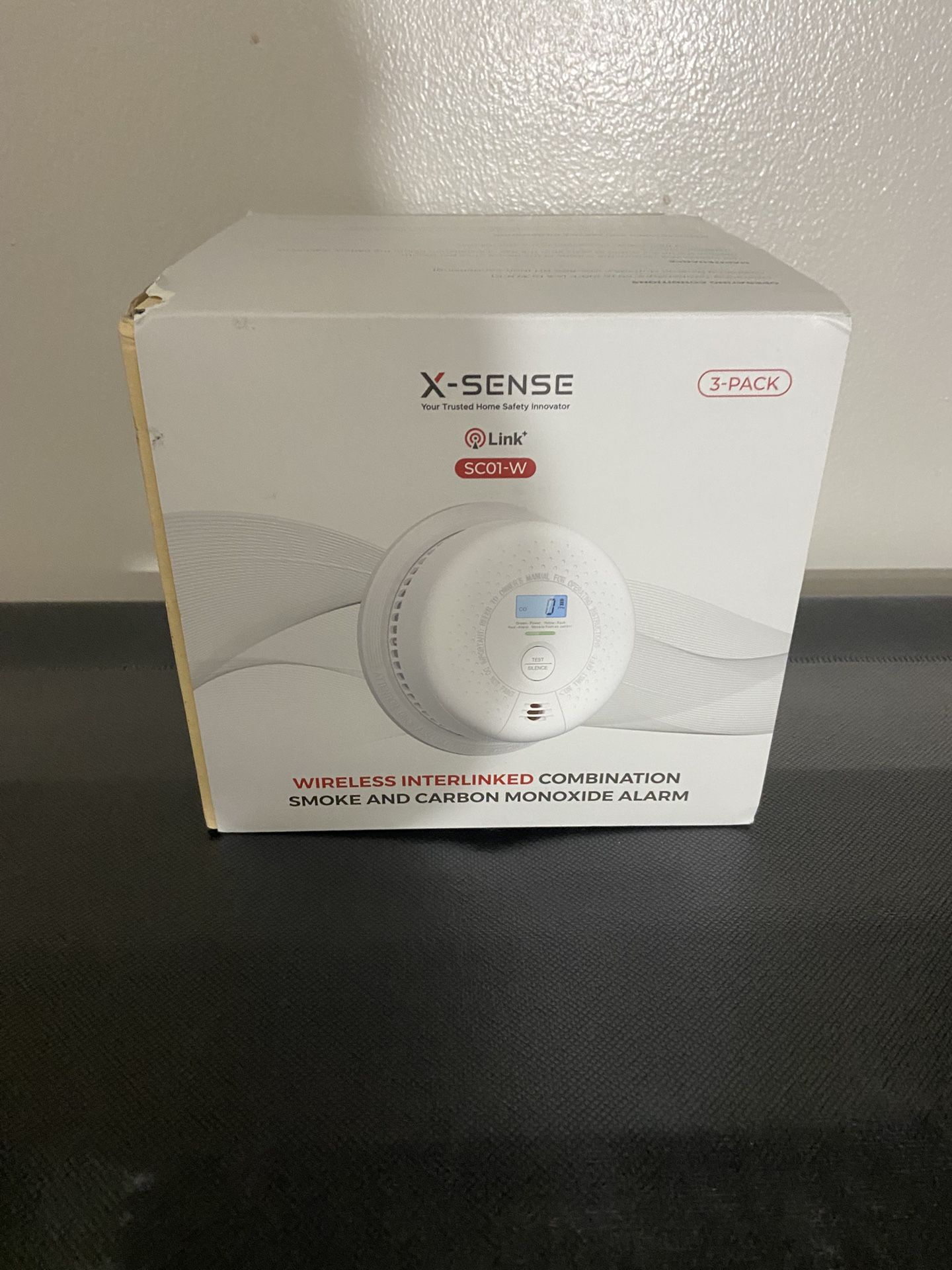 X-Sense Smoke Detector Carbon Monoxide Detector 3-pack Combo, 10-Year Battery Smoke Detector with Display, Auto-Check