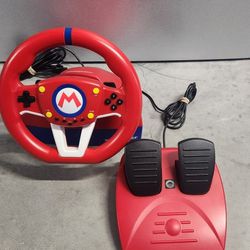 Nintendo Switch Mario Kart Steering Wheel and Pedals 