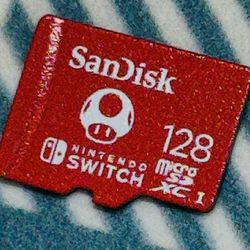 Official Sandisk 128GB MicroSD Memory Card (For Nintendo Switch) Pre-Owned