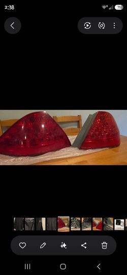 Red LED Tail Lights Pair 2006 honda accord