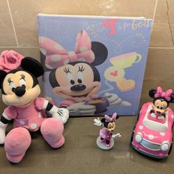 Minnie Mouse Bundle -  Plush, Photo Album, Cake Topper, Car - WESTSIDE 