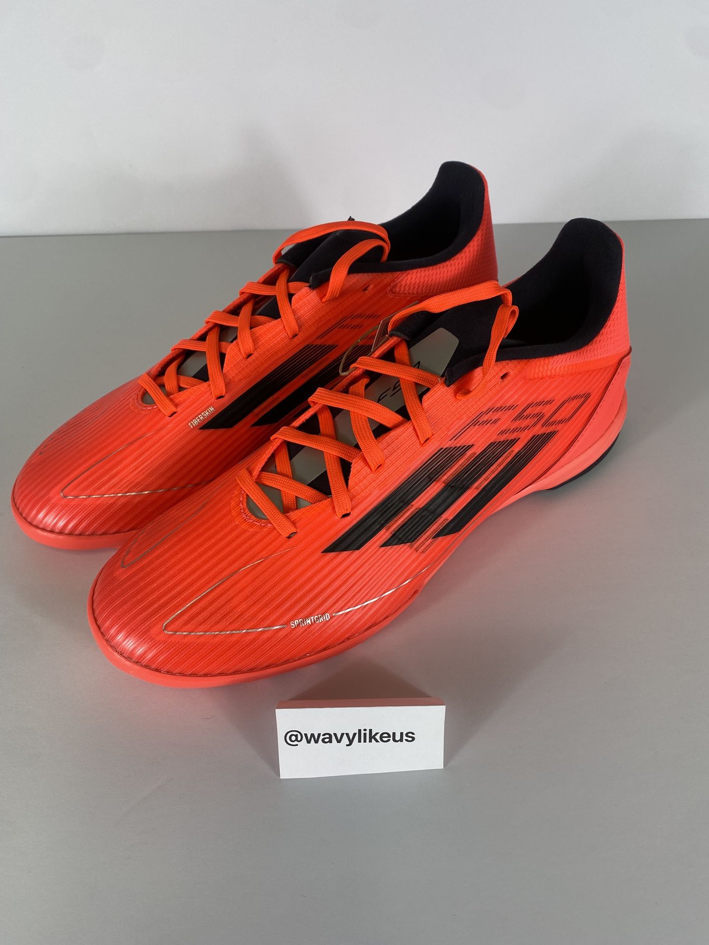 ADIDAS F50 League TF Turbo Aurora Black Platina Metallic Men’s Size 8.5 [IF1335]