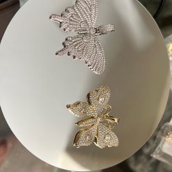 Butterfly Pendant Gold/platinum Plated 