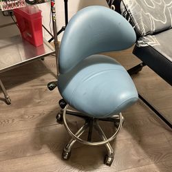 Rolling Saddle Stool Salon Chair