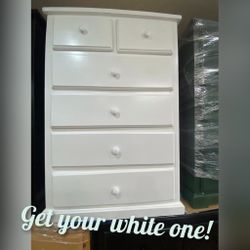 6 Drawer Dresser Duplex ($309 White Color )