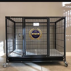 Dog Pet Cage Kennel Size 37” Medium With Grid And Tray New In Box 📦 