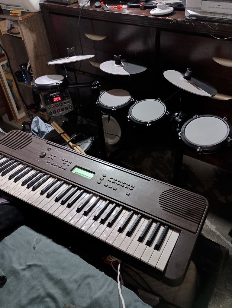 Alesis Electric Drum Set And Yamaha Keyboard