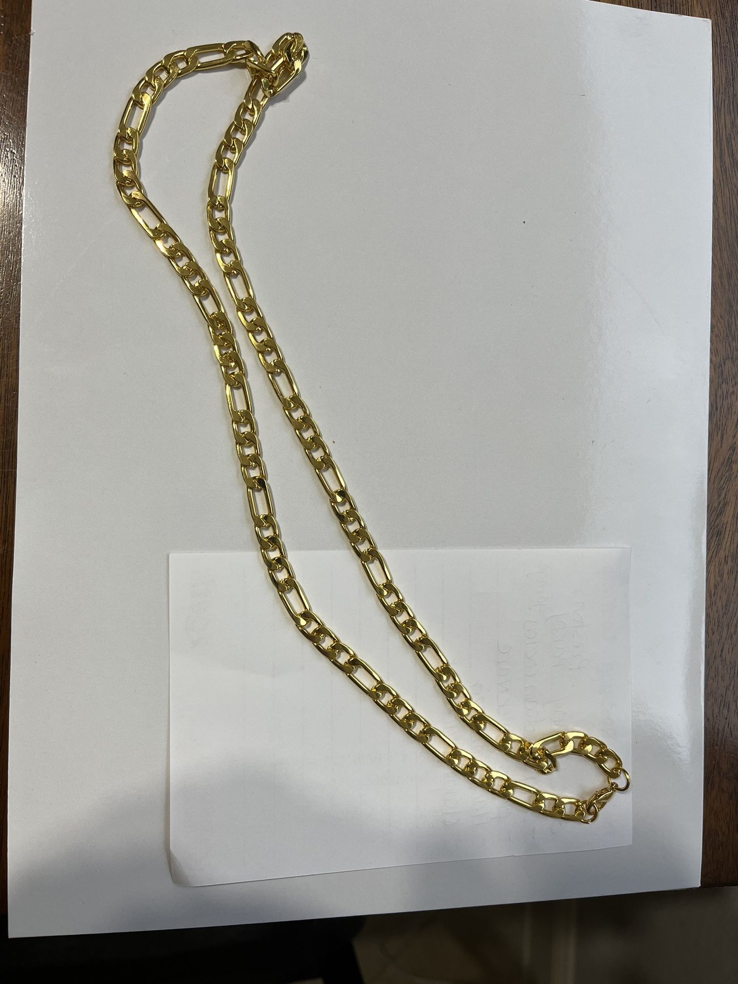 GORGEOUS 18K GOLD PLATED 28” NECKLACE