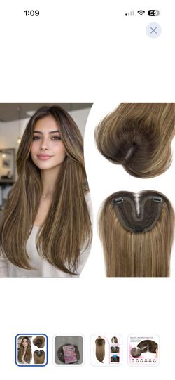 Human hair topper