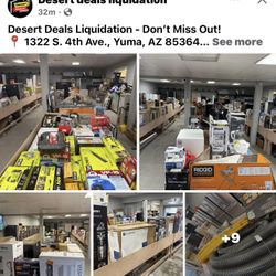 Desert deals liquidation has hot deal Friday 04/04 all bins $35 locations 1322 s 4th ave yuma az 85364
