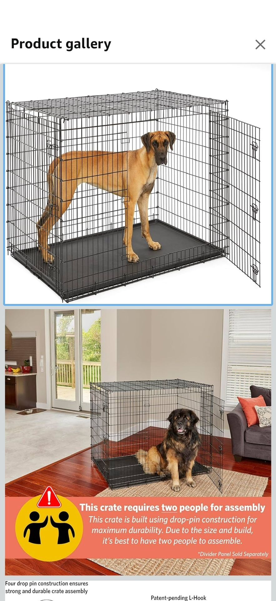 Midwest Brand L/XL Metal Dog Kennel