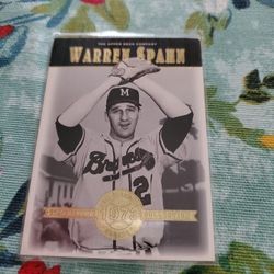Atlanta Braves Warren Spahn Eddie Mathews 01 Upper Deck Cooperstown Collection Hall Of Fame Baseball Cards 