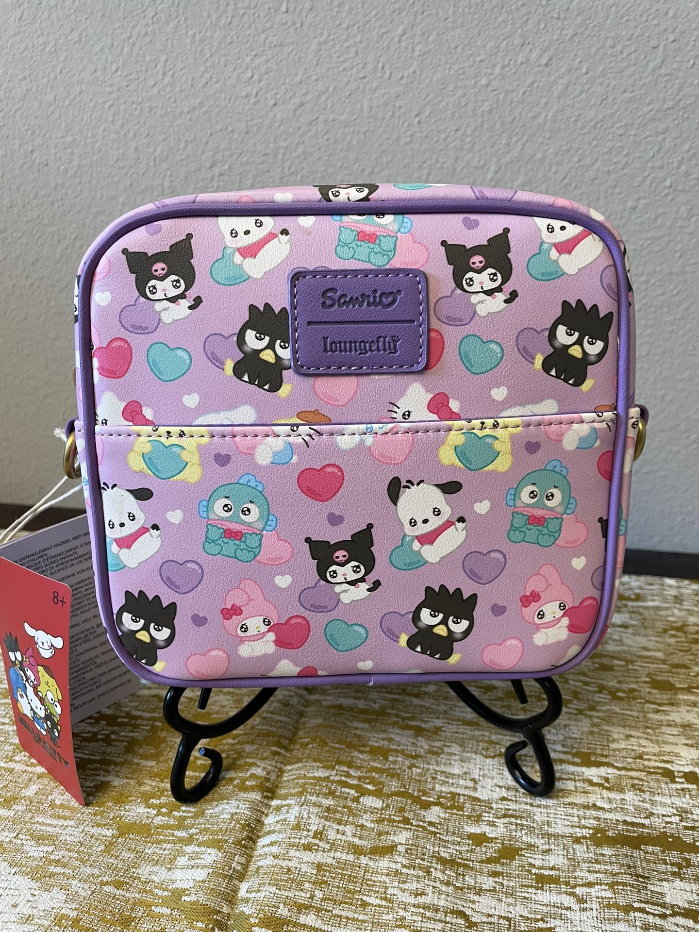 Loungefly Hello Kitty And Friends Hearts Crossbody Bag