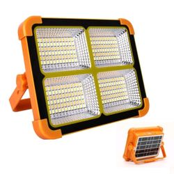 300W Rechargeable Solar Work Light LED Floodlight Spotlight USB Portable