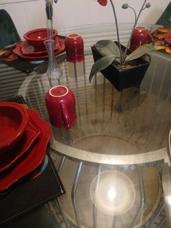 Dinning table with for chairs
