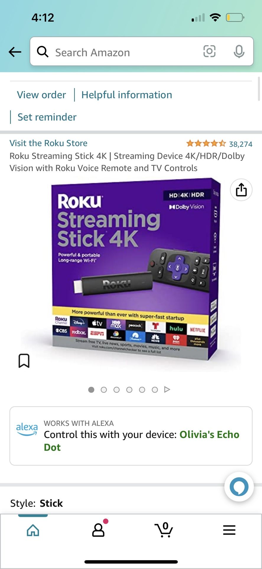 Roku Streaming Stick & Controller 