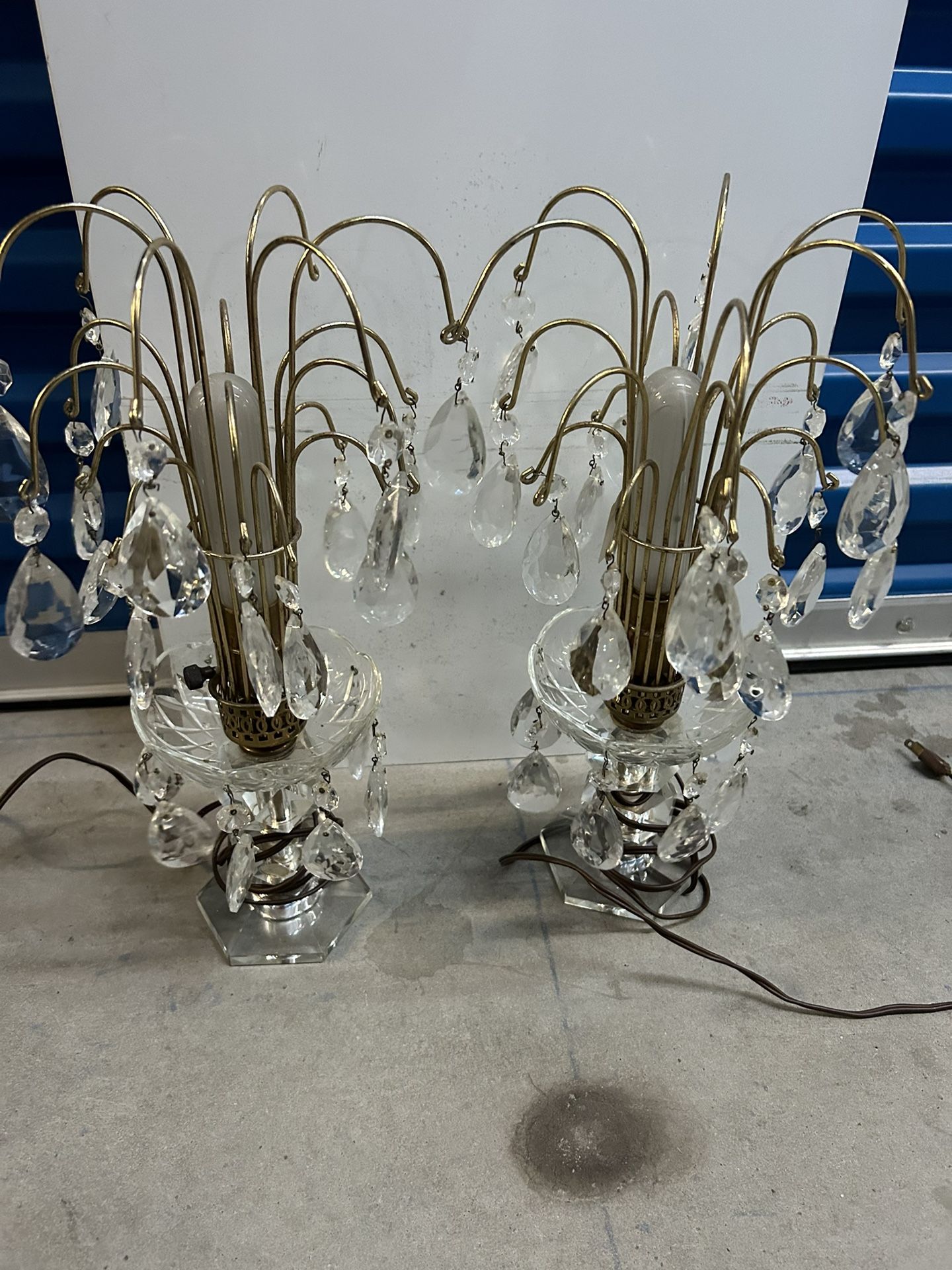 Pair Vintage “Fountain Lamps”