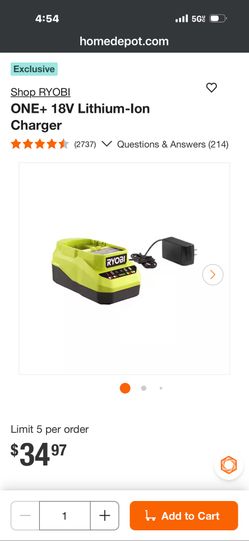 Ryobi Charger New