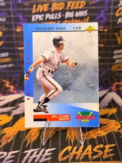 1993 Upper Deck Denny’s Grand Slam Will Clark #11 of 28 Giants