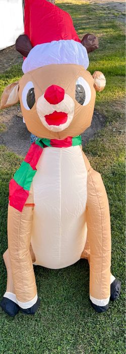 Rudolph The Red-Nosed Reindeer Christmas Airblown Inflatable 5ft