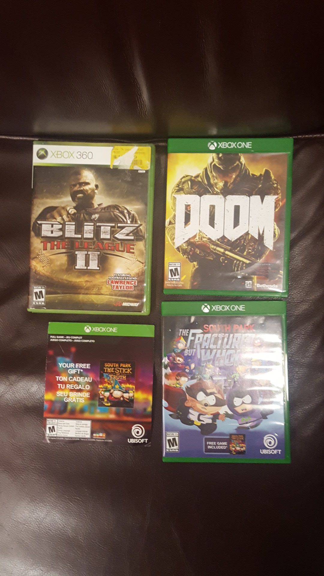 Xbox 1 and 360 games