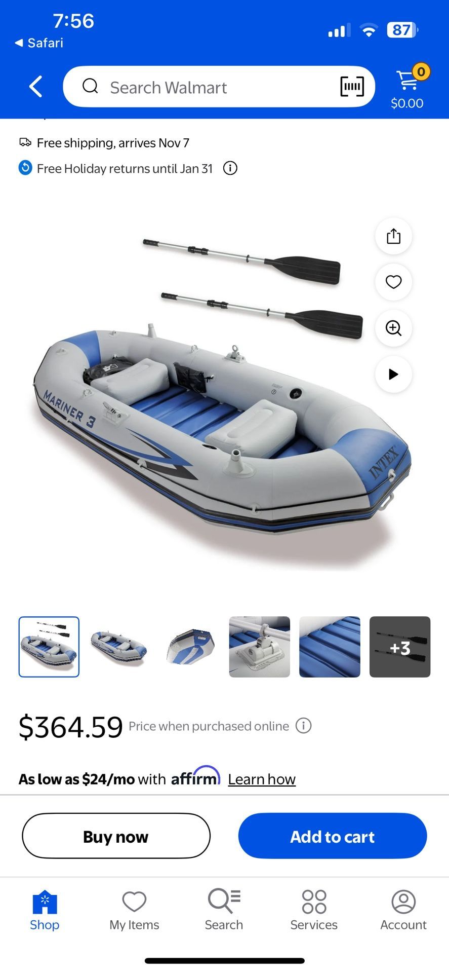 Marine 3 Boat With Motor And Marine Battery 