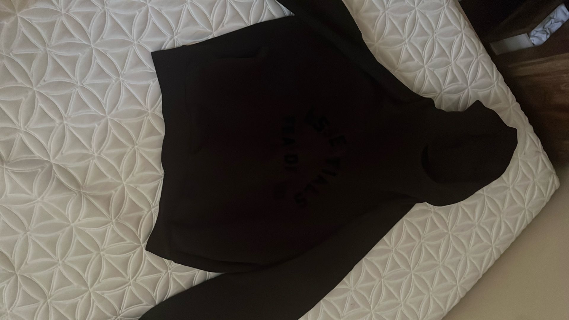 Black Essentials Fear Of God Hoodie