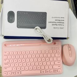 Jelly Comb 7-Color Backlit Wireless Keyboard and Mouse Model: ISJ-DJC01TZ
