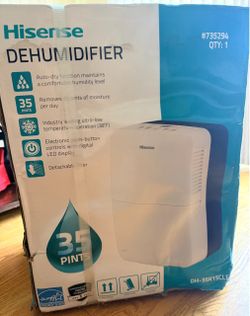 NEW Hisense 35 Pint Dehumidifier – Box Damaged
