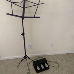 Pedal& Folding Sheet Music Stand 