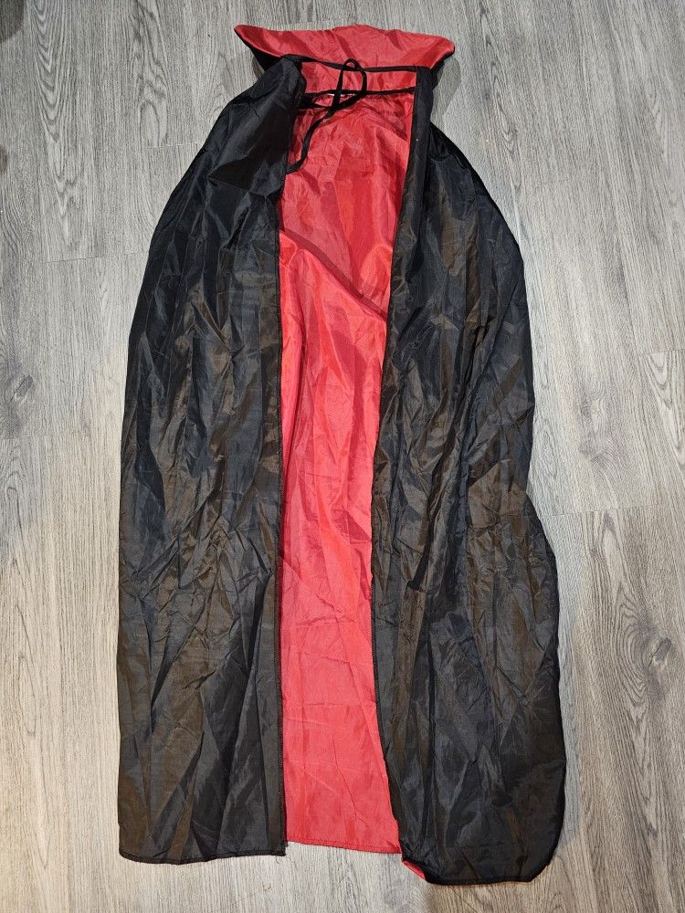 Adult Men's Vampire Red or White  Cape Costume 