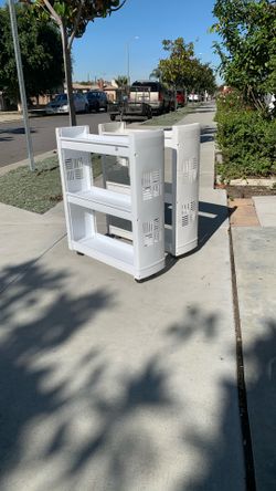 Rolling Shoe Racks (price Is For A Set Of Two)