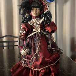 Black Porcelain Doll