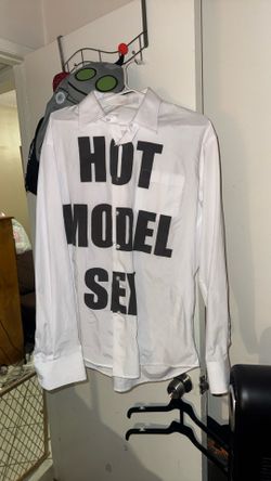 hot model sex white button up