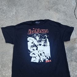 InuYasha Black Men's XL T Shirt 2009 100% Cotton
