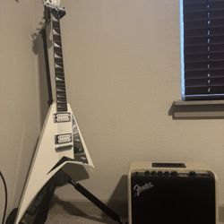 Jackson MJ Series Rhoads RRT - Made In Japan - Excellent Condition - Includes Fender AMP