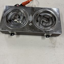 Dual coil burner cook stove