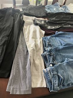 Women’s Jeans, Dress Pants, Leggings, And Shorts 12 Items For $15