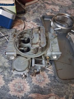 Holy carb 600 cfm with cro. Customer air cleaner and spacer block 125 for all or 60 just for carb and 45 for just air cleaner  spacer block by it self
